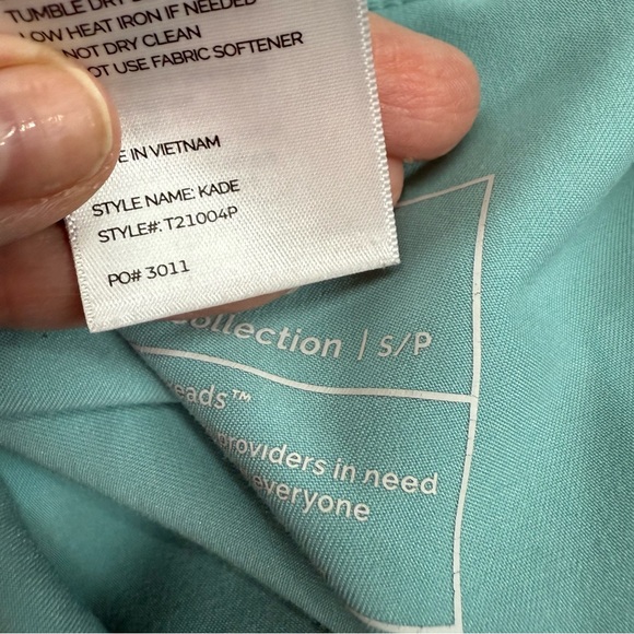 Figs Sea Glass Small Catarina Small Petite Kade Pants GUC - Picture 7 of 8